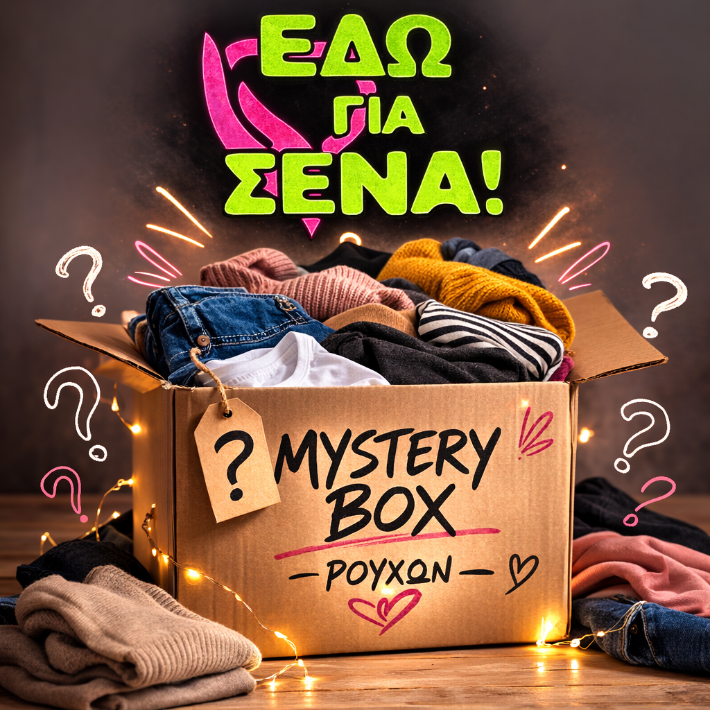 Κουτιά γεμάτα ρούχα ψάχνουν το νέο τους σπίτι! Ρούχα σε πολύ καλή κατάσταση. Καθαρά & προσεγμένα. Το περιεχόμενο παραμένει.... μυστικό μέχρι τη στιγμή που θα το ανοίξεις!